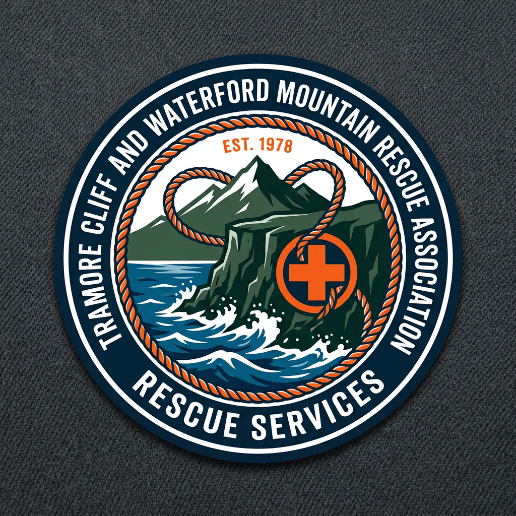 Tramore Cliff And Waterford Mountain Rescue Association emblem